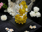 Laxmi Ji on Golden Lotus for Home and Office Decor