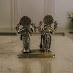 Brass Vishnu and Lakshmi Idol | Lord Visnu and Laxmi Murti | Brass Lakshmi Narayana Statue | Home Temple Laxmi Narayana