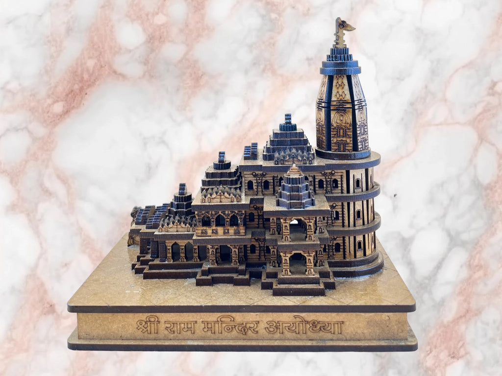 Shri Ram Mandir Ayodhya Replica intricate beautiful gift |Artarium Ram Mandir Ayodhya Model Authentic Design Ideal for Home Temple
