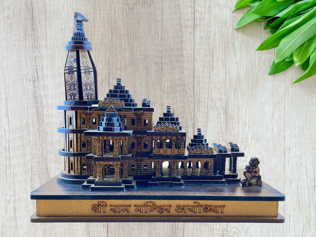 Shri Ram Mandir Ayodhya Replica intricate beautiful gift |Artarium Ram Mandir Ayodhya Model Authentic Design Ideal for Home Temple