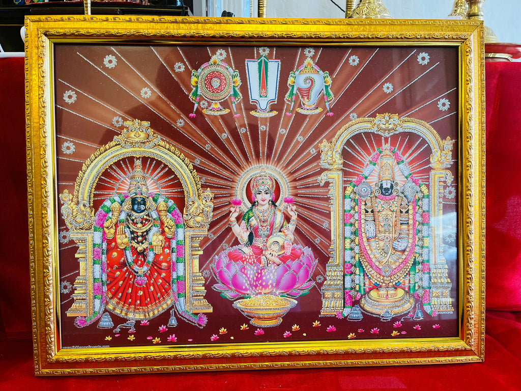 Balaji Lakshmi Bhudevi Hanging Wall Photo