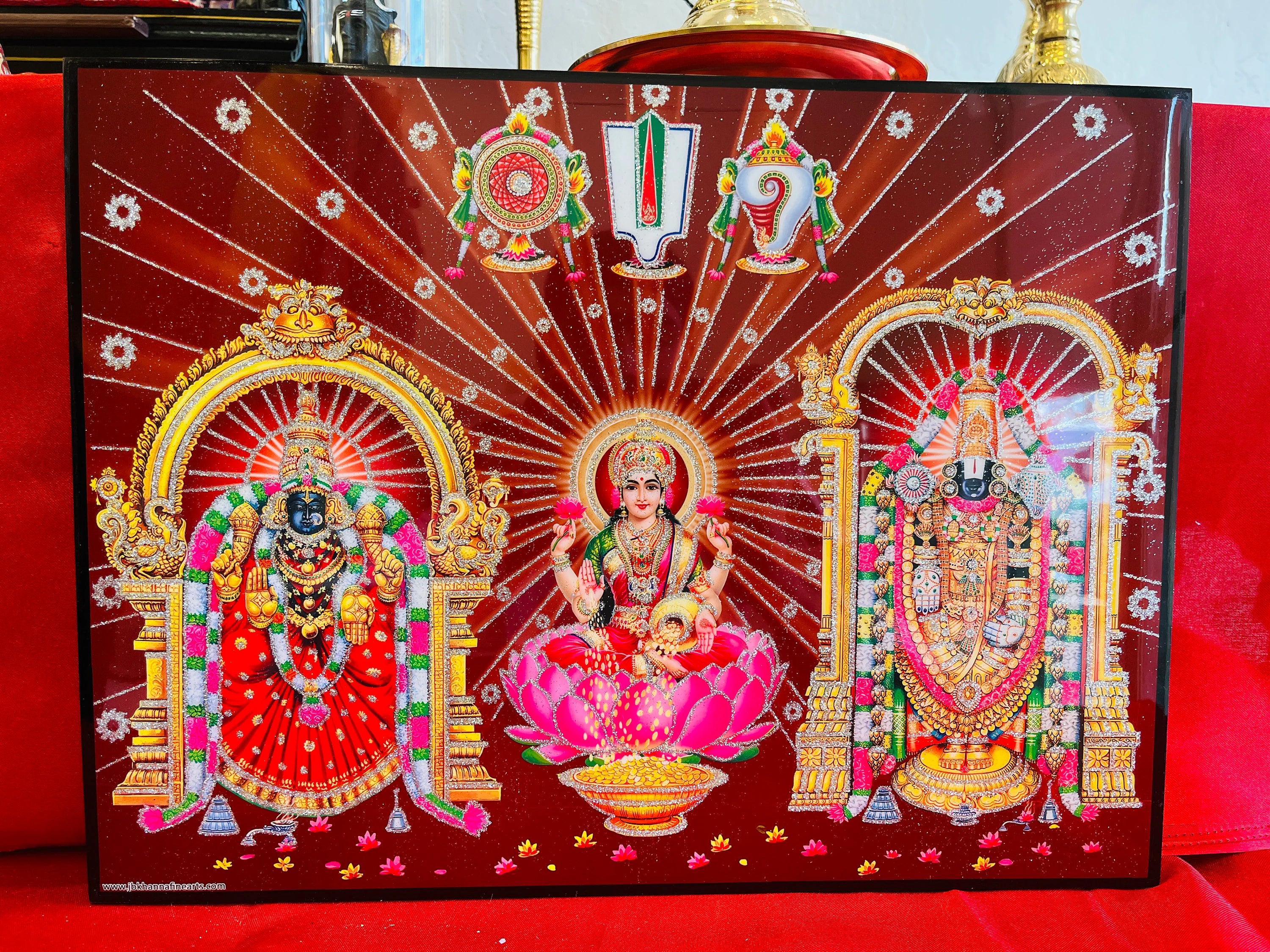 Balaji Lakshmi Bhudevi Hanging Wall Photo