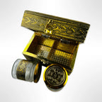 Royal Golden Minakari Snack Box: Exquisite Handcrafted Dry Fruit and Snack Storage