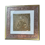 Handcrafted Golden Minakari Chowki/Bajot/Chaurang for Puja home decor