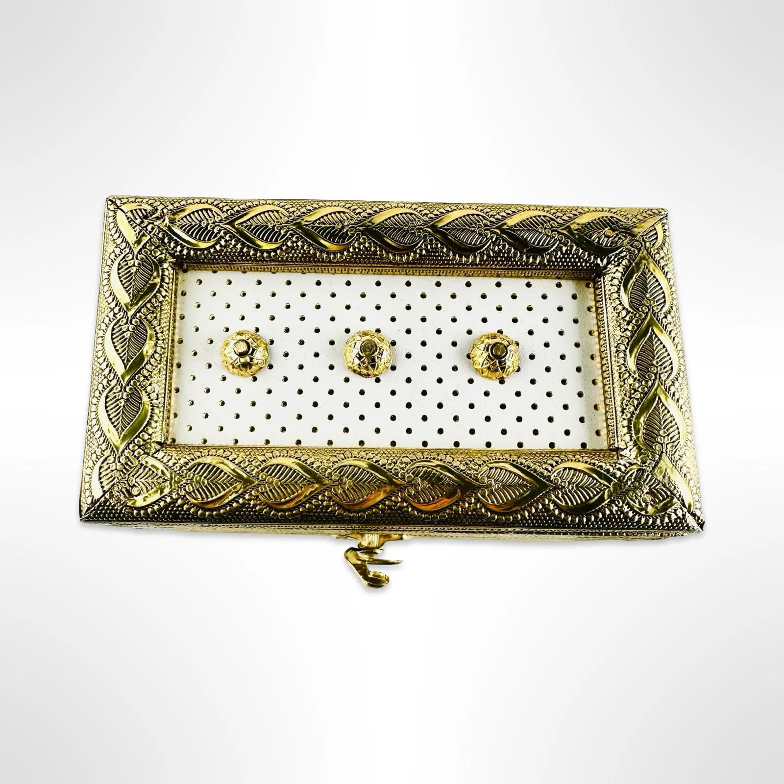 Royal Golden Minakari Snack Box: Exquisite Handcrafted Dry Fruit and Snack Storage