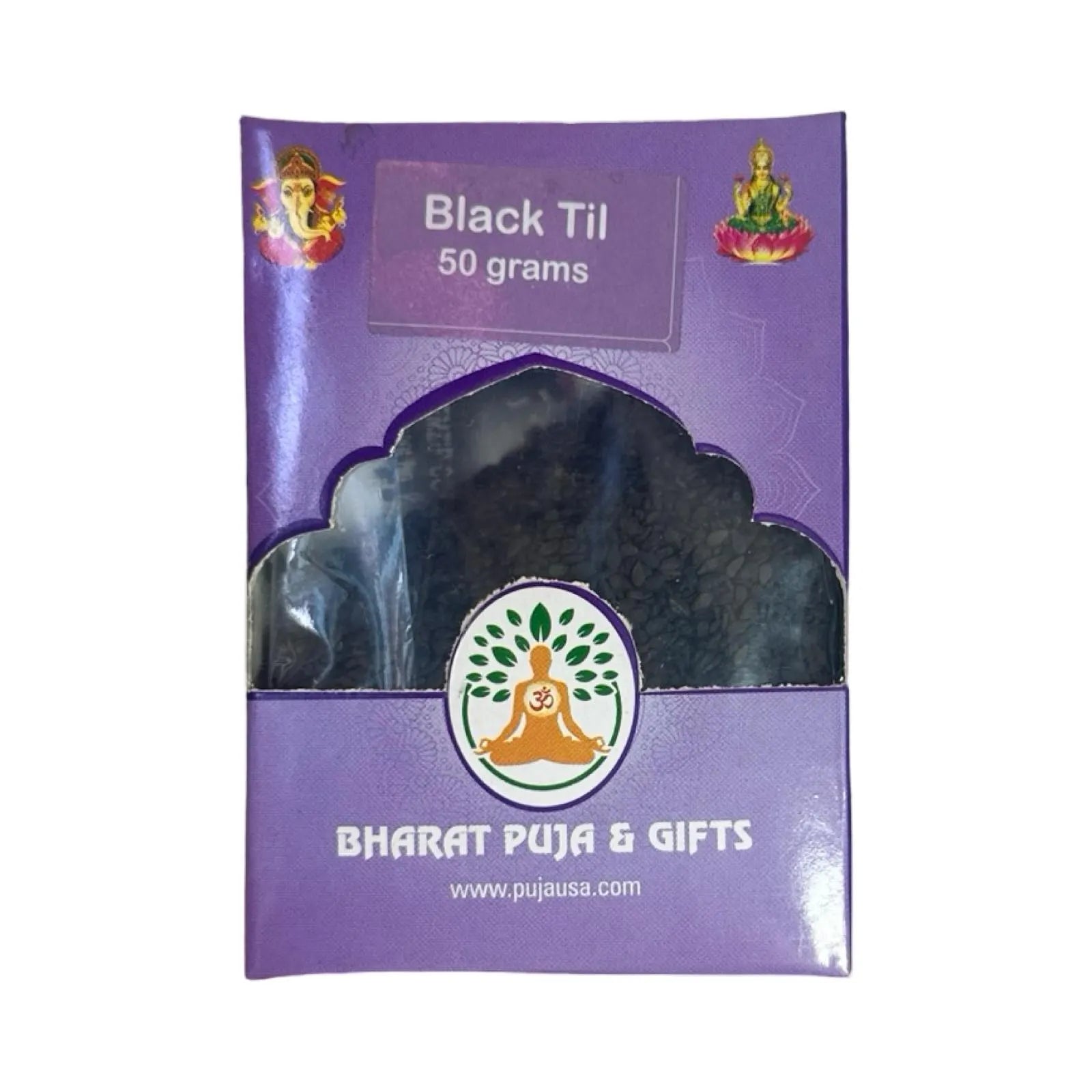 Black sesame seeds Til for puja Shani Pooja All Natural | Gluten Friendly | NON-GMO | Vegan | Indian Origin (50 gm)