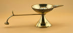 Brass Arti Diya with Handle | Brass Aarti Oil Lamp