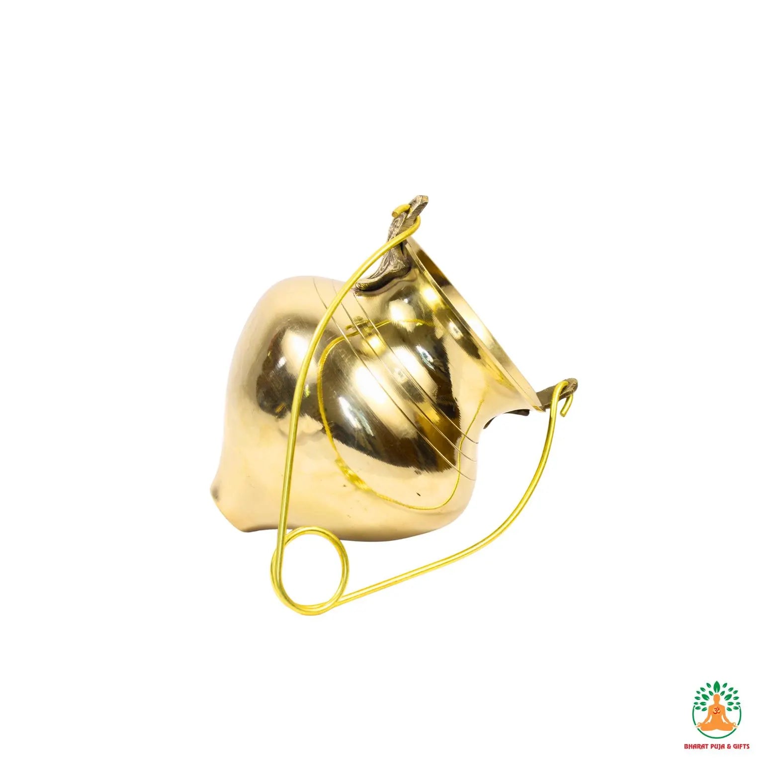 Brass Shivling Abhishek Patra | Hanging Traditional Pooja Vessel for Abhishekam for Lord Shiva | Jal Dhara Container