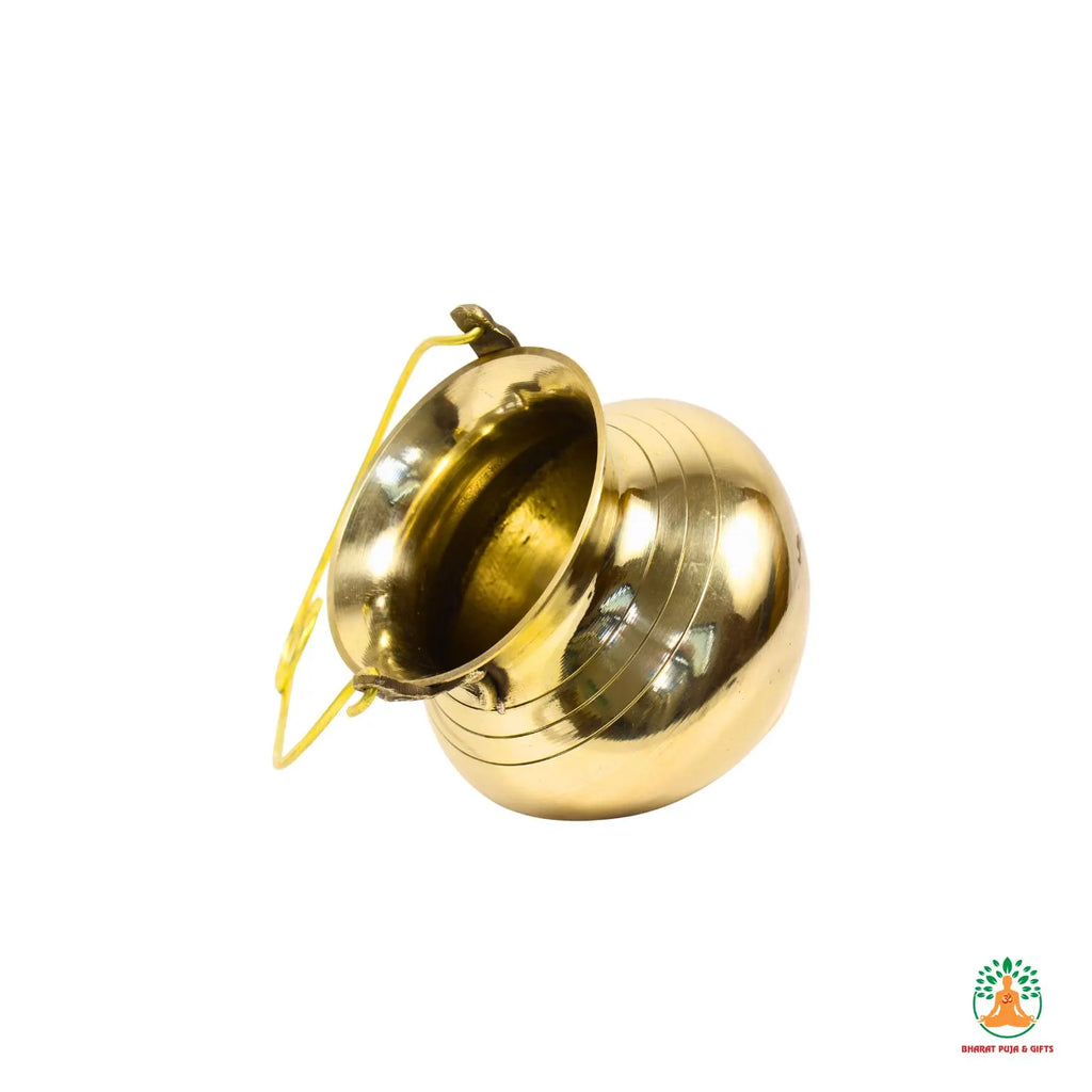 Brass Shivling Abhishek Patra | Hanging Traditional Pooja Vessel for Abhishekam for Lord Shiva | Jal Dhara Container