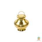 Handcrafted Brass Gangajal Kamandal | Traditional Brass Puja Kalash | Spiritual Water Pot for Abhishekam | Brass Holy Water Pot