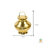 Handcrafted Brass Gangajal Kamandal | Traditional Brass Puja Kalash | Spiritual Water Pot for Abhishekam | Brass Holy Water Pot