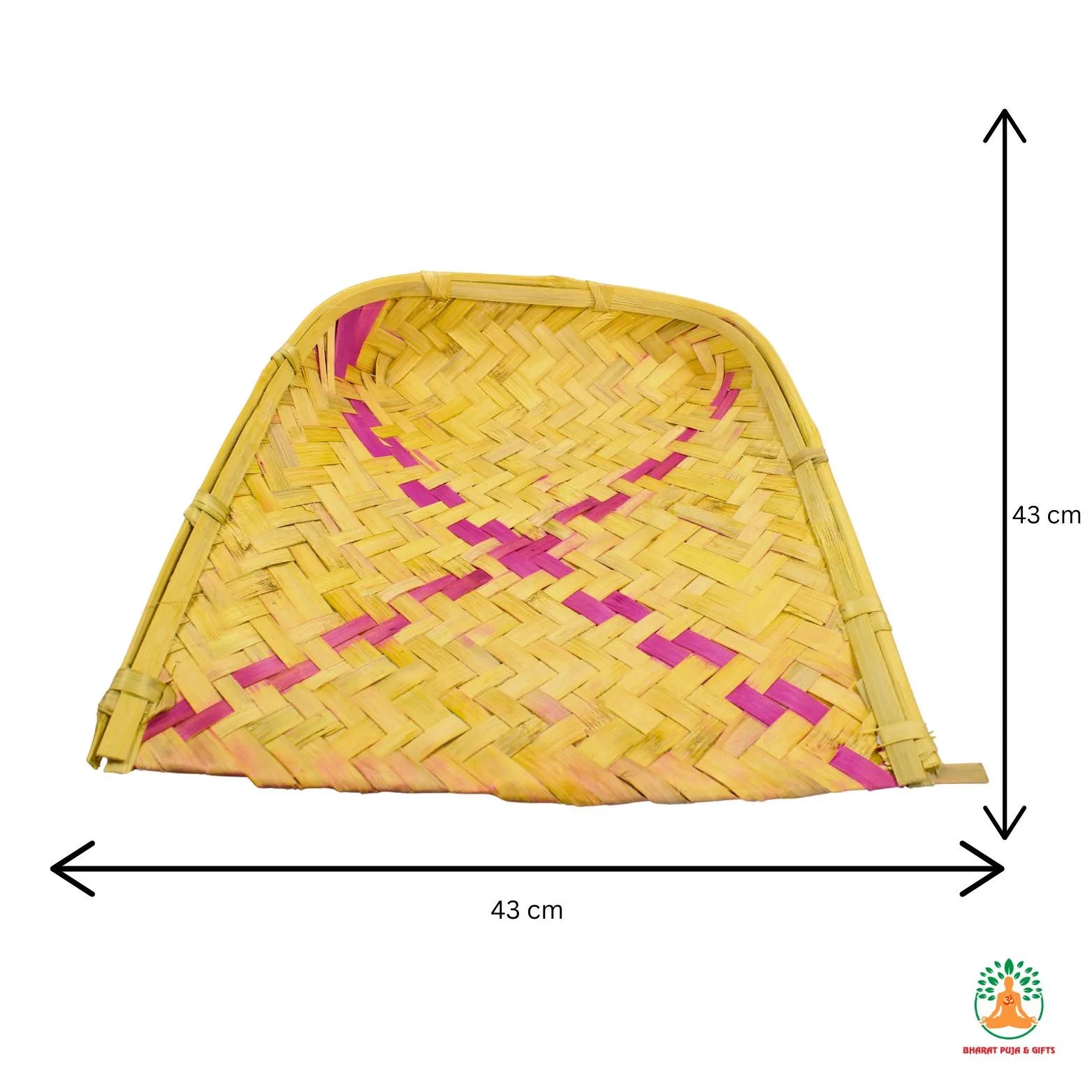 Handwoven Bamboo Soop | Eco-Friendly Cleaning Tray for Home, Kitchen, Spiritual Spaces | Chhath Puja