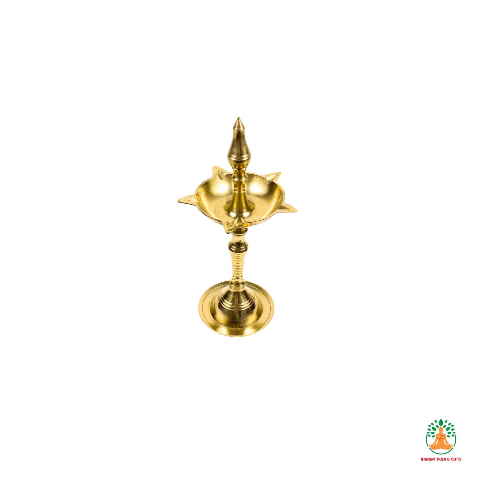 Brass Panch Diya Samai | Handcrafted Brass Oil Lamp | Indian Home Decor | Temple Altar Decor