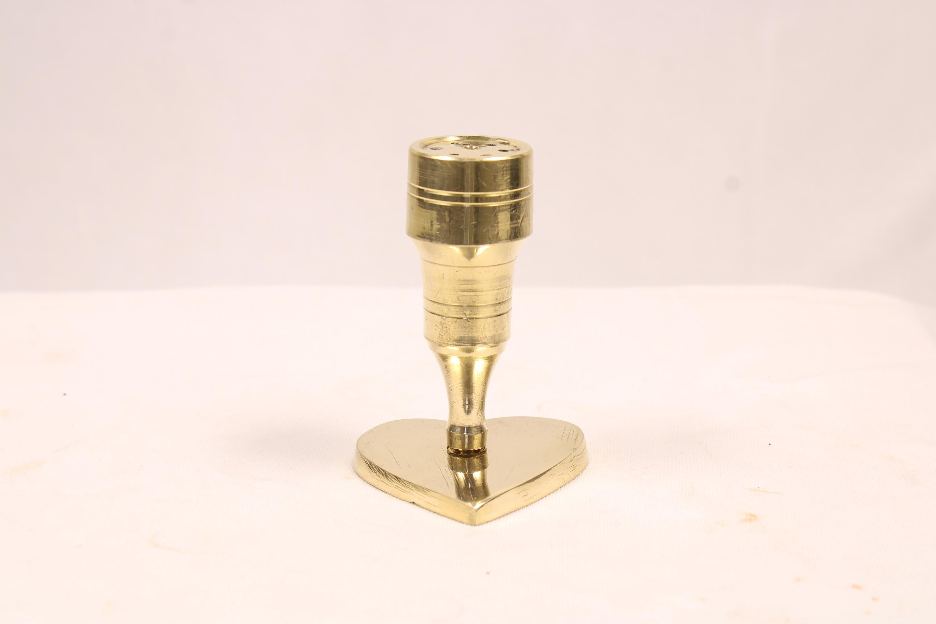 Heart-Shaped Brass Agarbatti Stand | Decorative Brass Incense Stick Holder