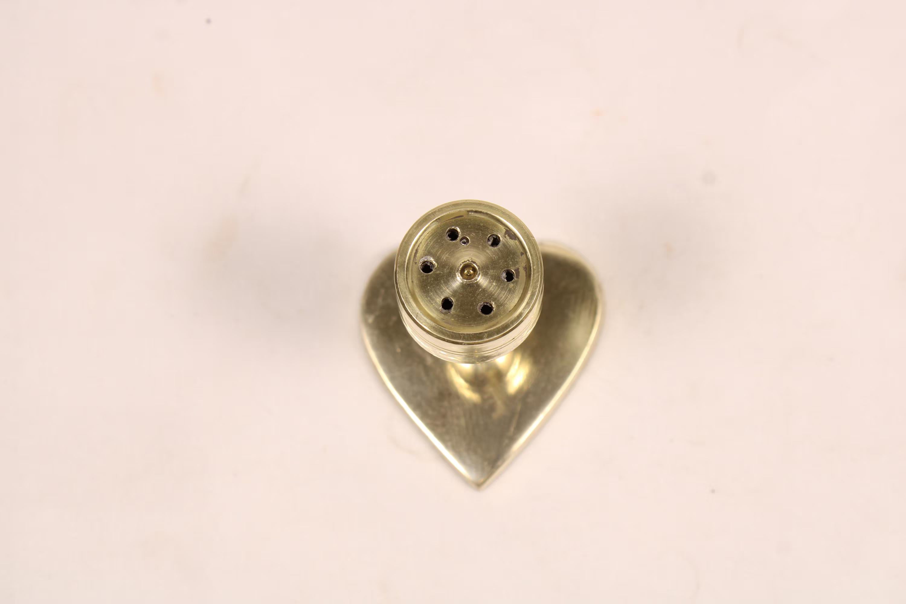Heart-Shaped Brass Agarbatti Stand | Decorative Brass Incense Stick Holder
