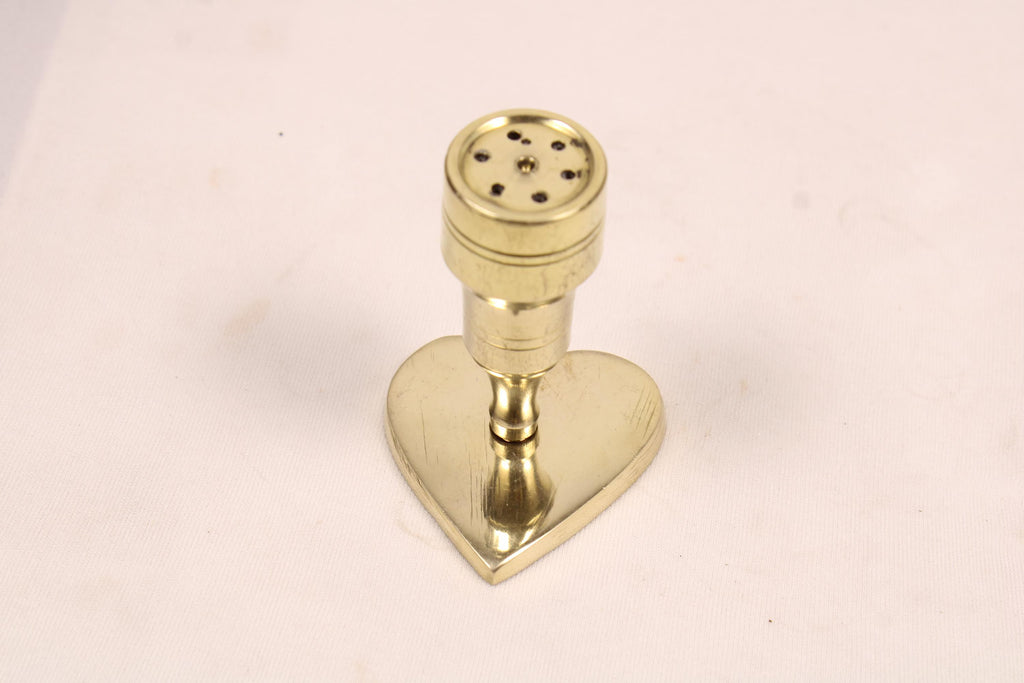 Heart-Shaped Brass Agarbatti Stand | Decorative Brass Incense Stick Holder