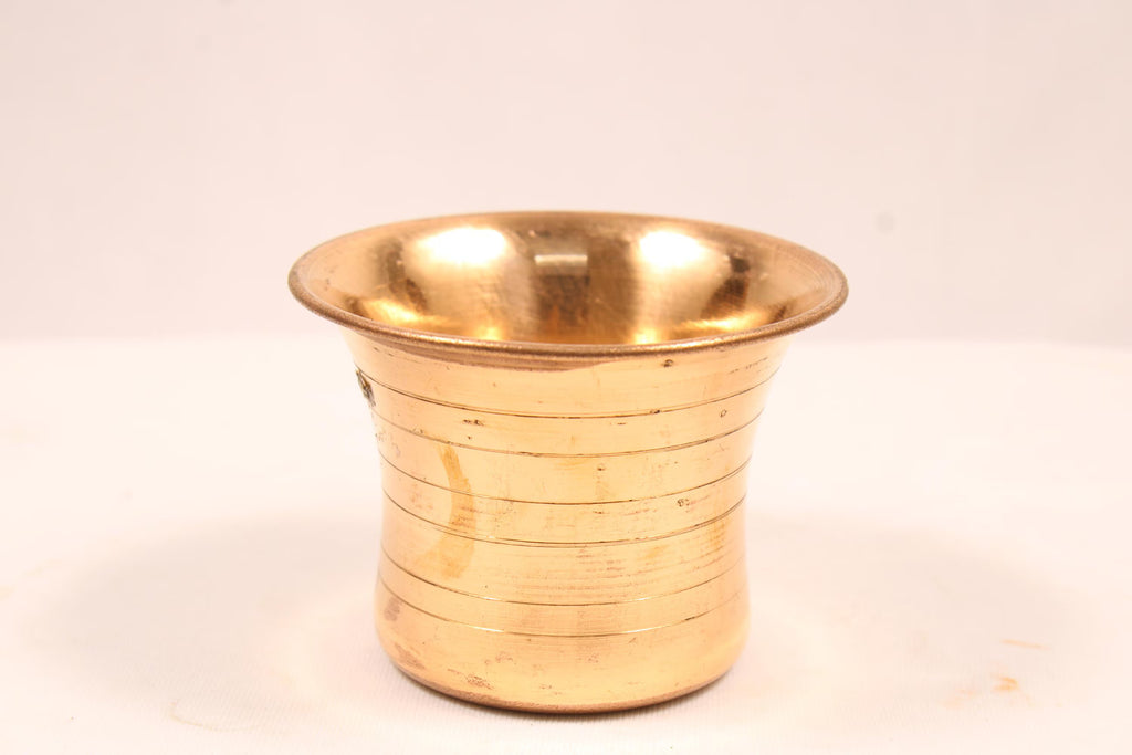 Panch Patra Set | Achaman Patra Pali Copper Plate | Copper Achaman Set