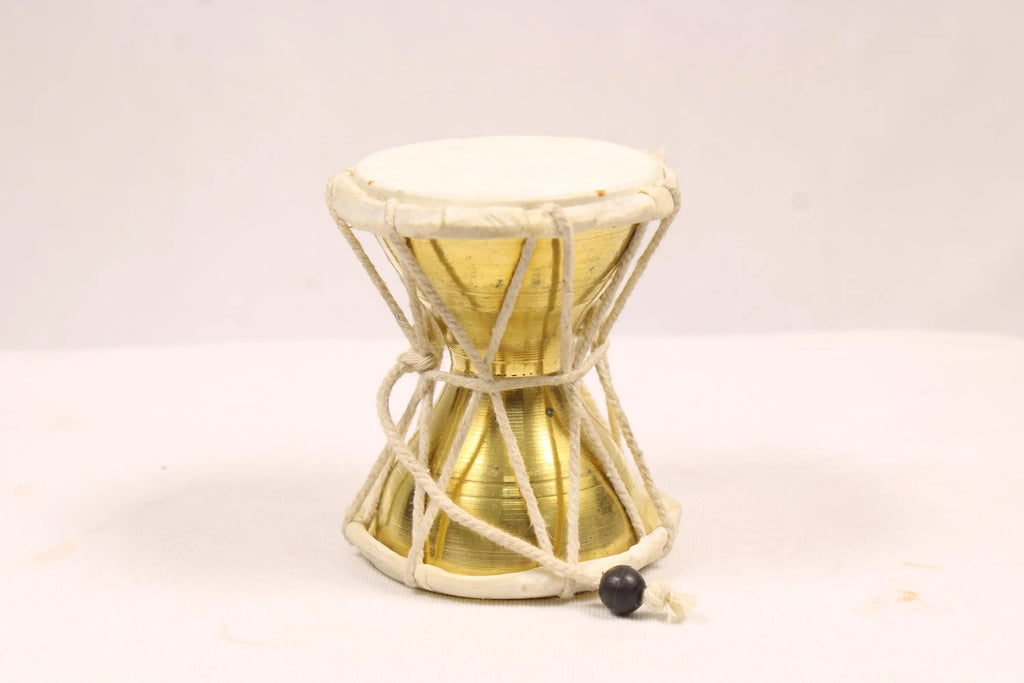Brass Damroo | Traditional Indian Shiva Folk Musical Instrument | Shiva Damru Damroo | Shiva Drum | Mahashivaratri Maha Shivaratri Gift