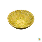 Handmade Pure Bamboo Basket Tokri | Eco-Friendly Bamboo Basket for Bihari Puja, Fruits, Vegetables, Home Temple, Kitchen & Decor