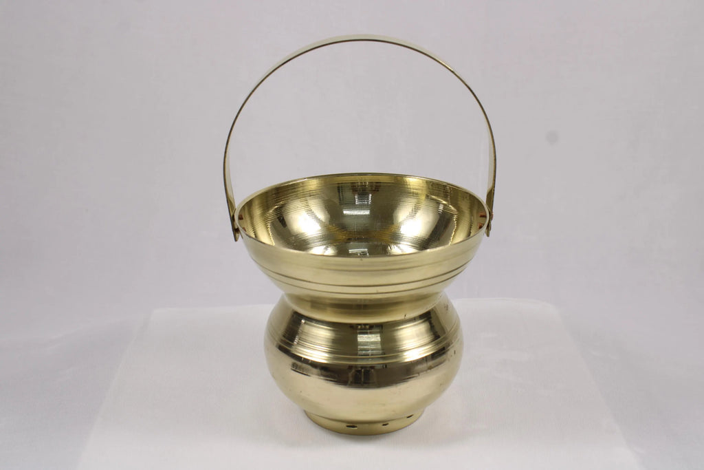 Brass Kamandal | Pital Kalash Traditional Hindu & Jain Holy Water Pot for Puja Abhishekam Mandir Temple