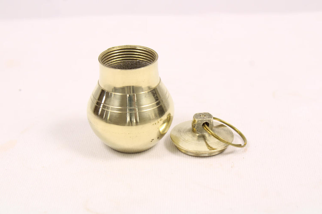 Brass Gangajali | Brass Gangajal Lota Kalash | Brass Kamandal | Traditional Holy Water Pot for Puja, Abhishekam | Sacred Water Vessel