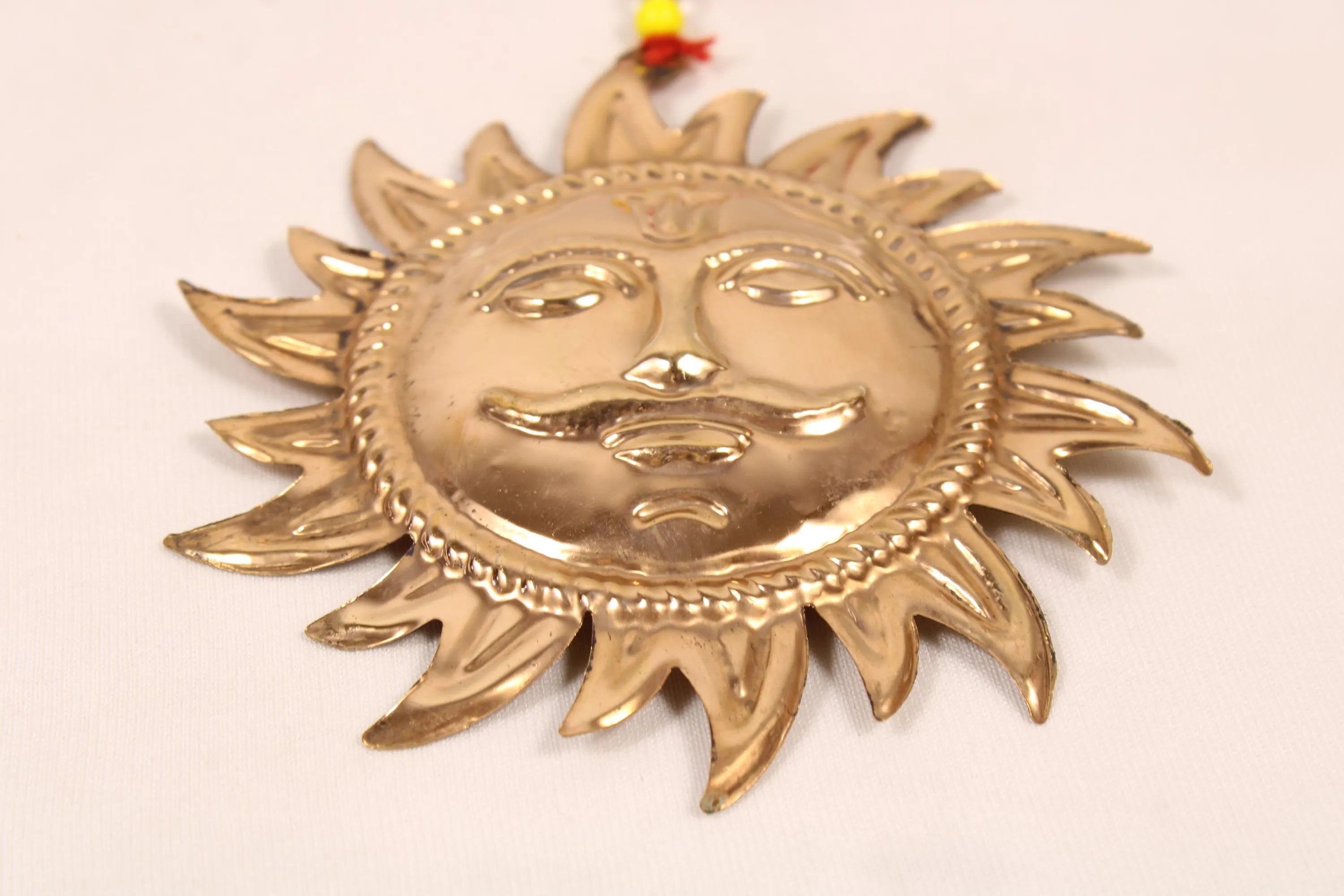 Pure Copper Sun Wall Hanging for Home & Office Vastu, Positive Energy, Decorative Wall Art, Spiritual Gift, Good Luck Protection