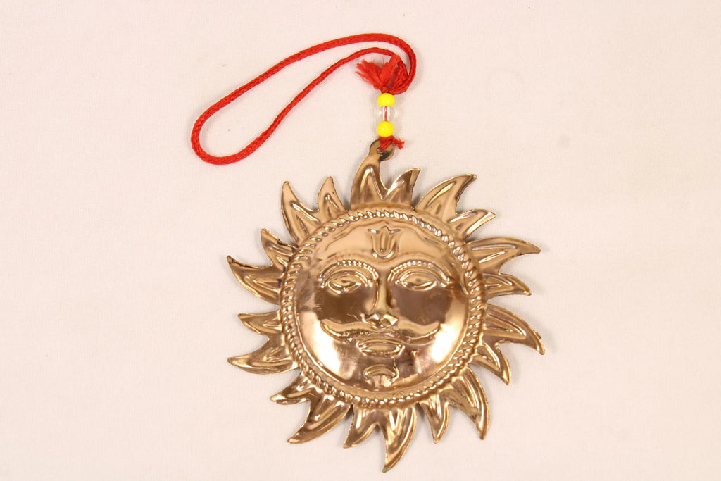 Pure Copper Sun Wall Hanging for Home & Office Vastu, Positive Energy, Decorative Wall Art, Spiritual Gift, Good Luck Protection