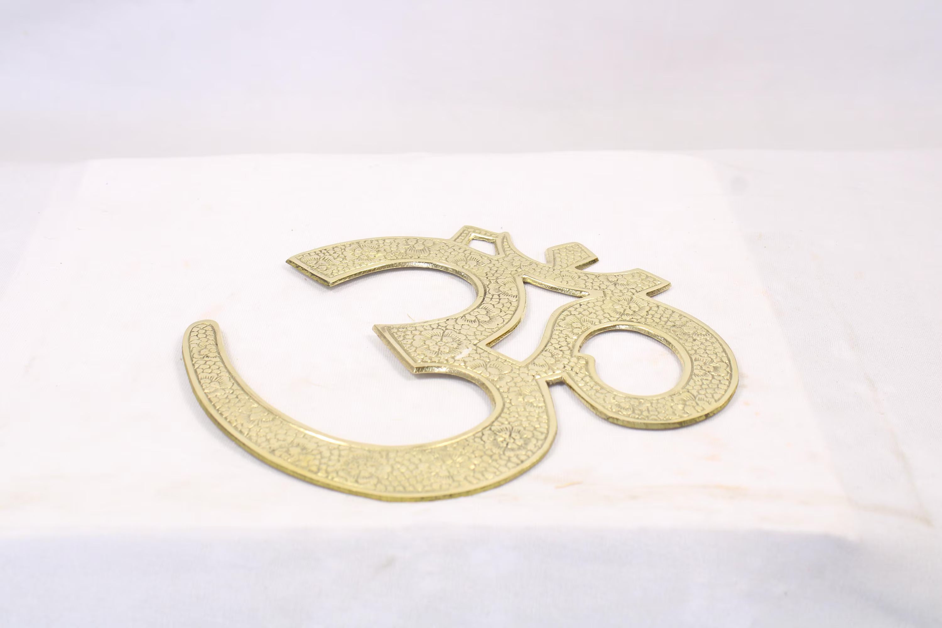 Brass Om Wall Hanging 11 inch | Traditional Spiritual Om Symbol | Om Symbol Hanging | Wall Om Decoration | Om Wall Art | Brass Om Sign