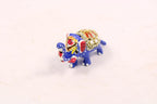 Decorative Small Beadwork Elephant Statue | Handcrafted Menakari Elephant Showpiece for Home Décor, Tabletop Display, Office & Gift