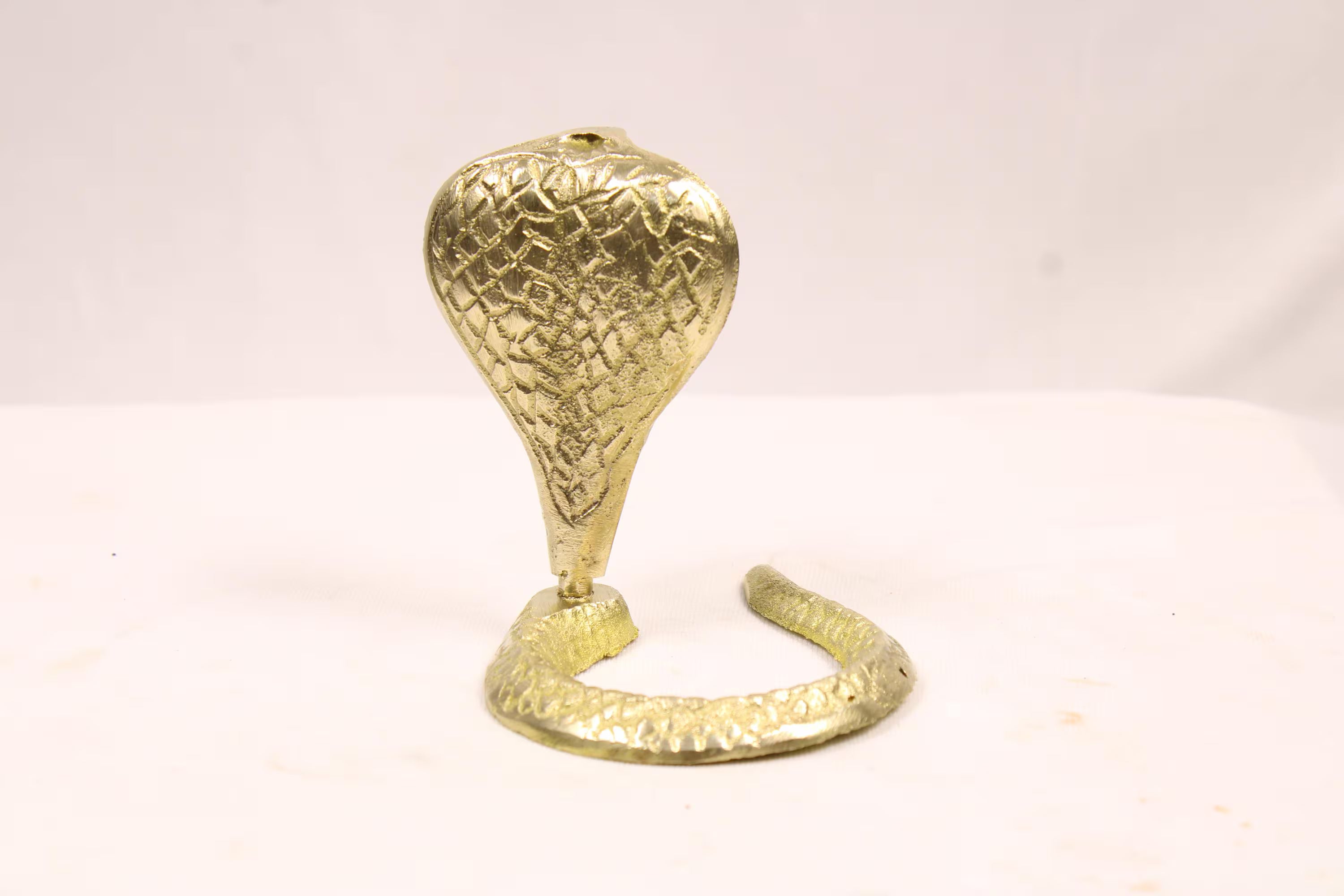 Brass Snake Naagdev Statue Idol | Shiva Naag for Shivling Pooja, Mandir, Kaal Sarp Dosh Poojan, Home Temple Decor & Spiritual Rituals