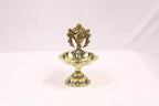 Brass Shanku Chakra Diya | Shankh Chakra Oil Lamp | Kuber Diya Diwali Decor