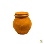 Traditional Clay Pot with Lid | Handcrafted Matka | Mitti Ghada | Earthen Clay Pot with Lid