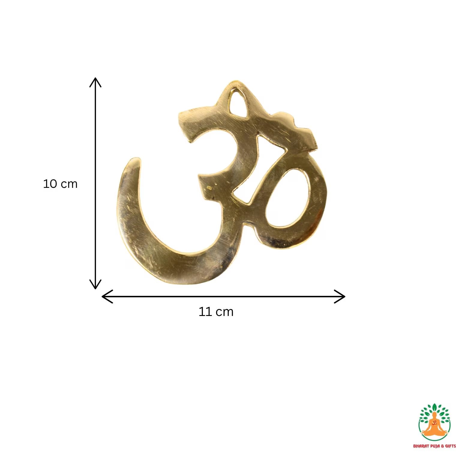 Brass Om Wall Hanging | Om Symbol Wall Art | Meditation Room Decor | Yoga Studio Decor | Housewarming Gift