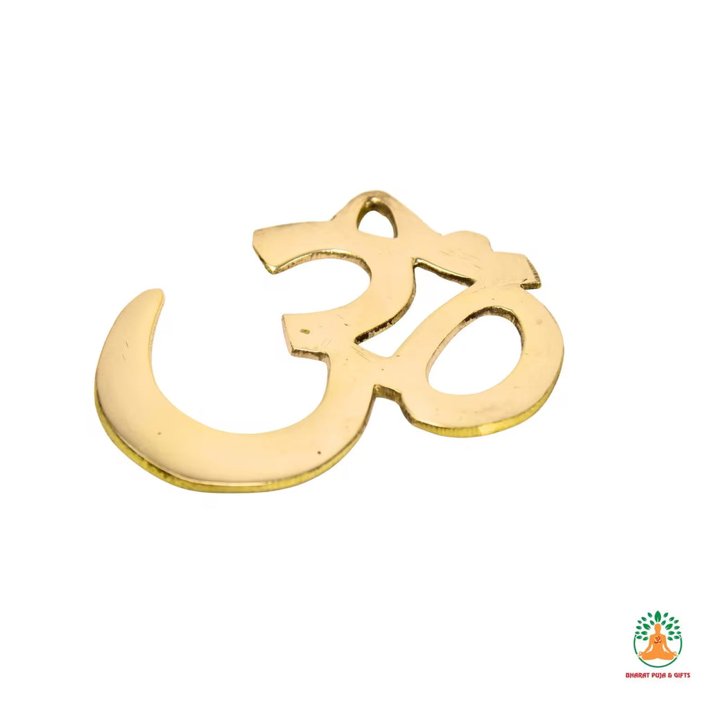 Brass Om Wall Hanging | Om Symbol Wall Art | Meditation Room Decor | Yoga Studio Decor | Housewarming Gift