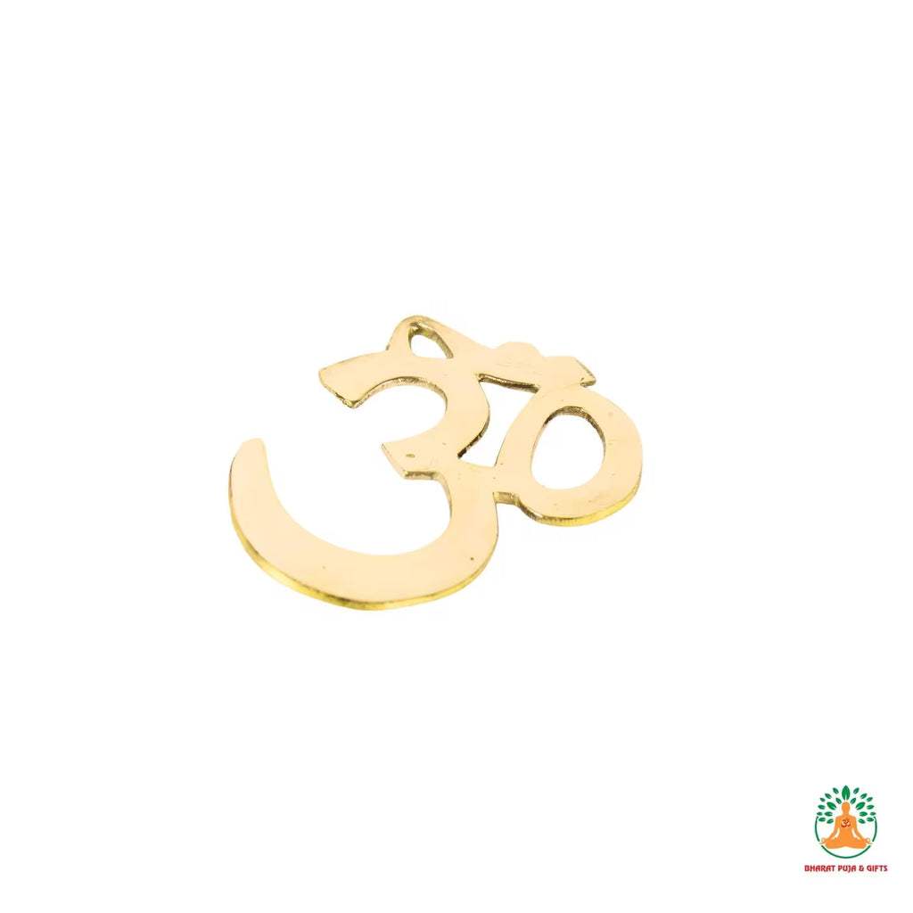 Brass Om Wall Hanging | Om Symbol Wall Art | Meditation Room Decor | Yoga Studio Decor | Housewarming Gift