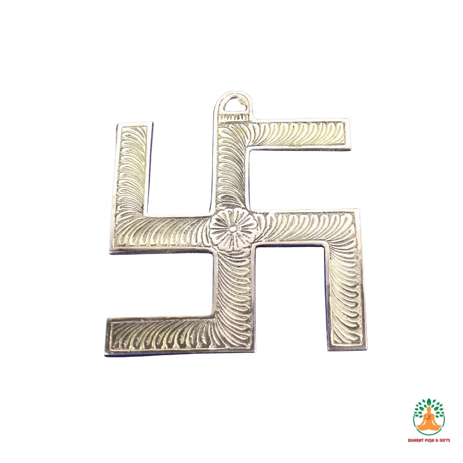 Brass Swastik Wall Hanging | Decorative Swastik Art | Indian Home Decor