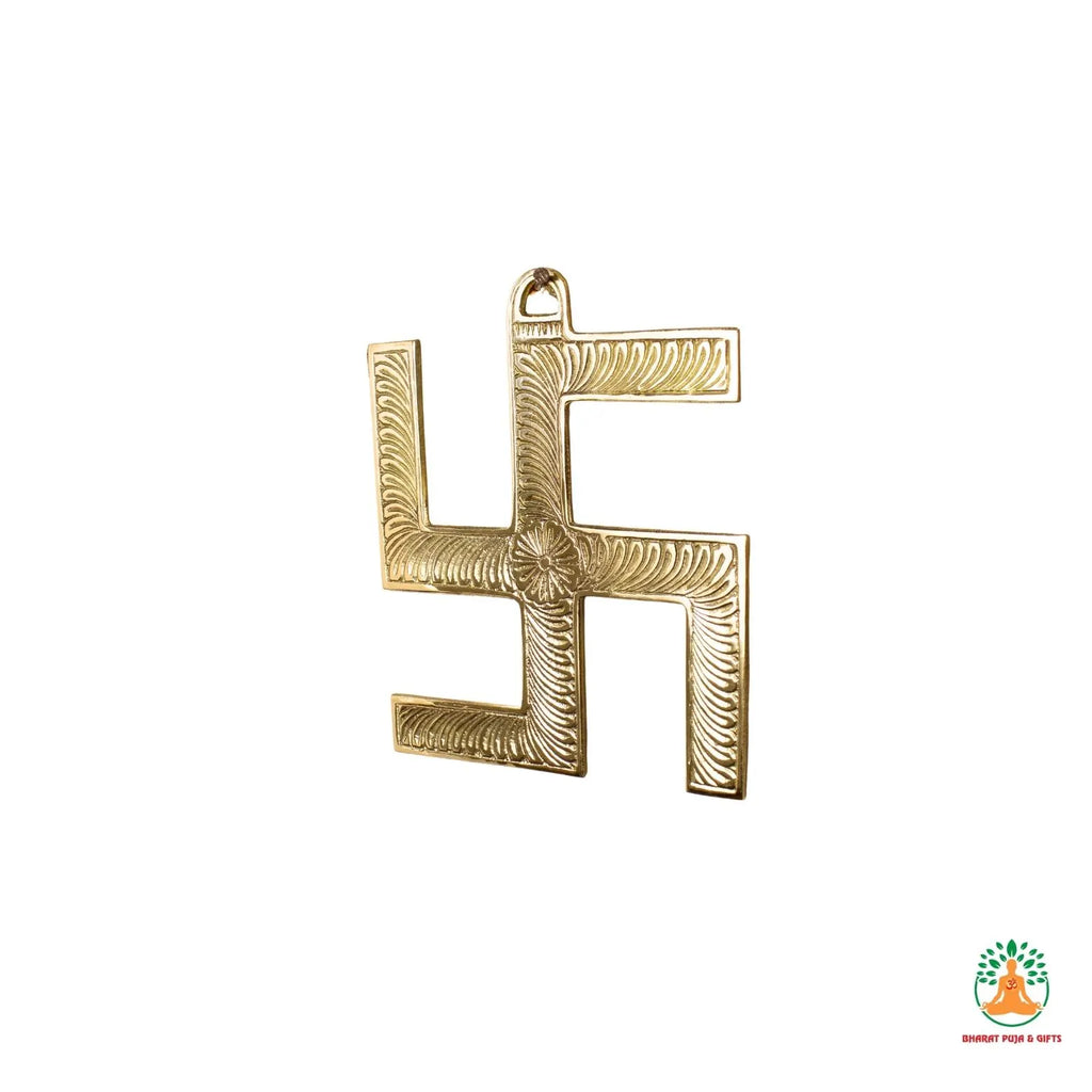 Brass Swastik Wall Hanging | Decorative Swastik Art | Indian Home Decor