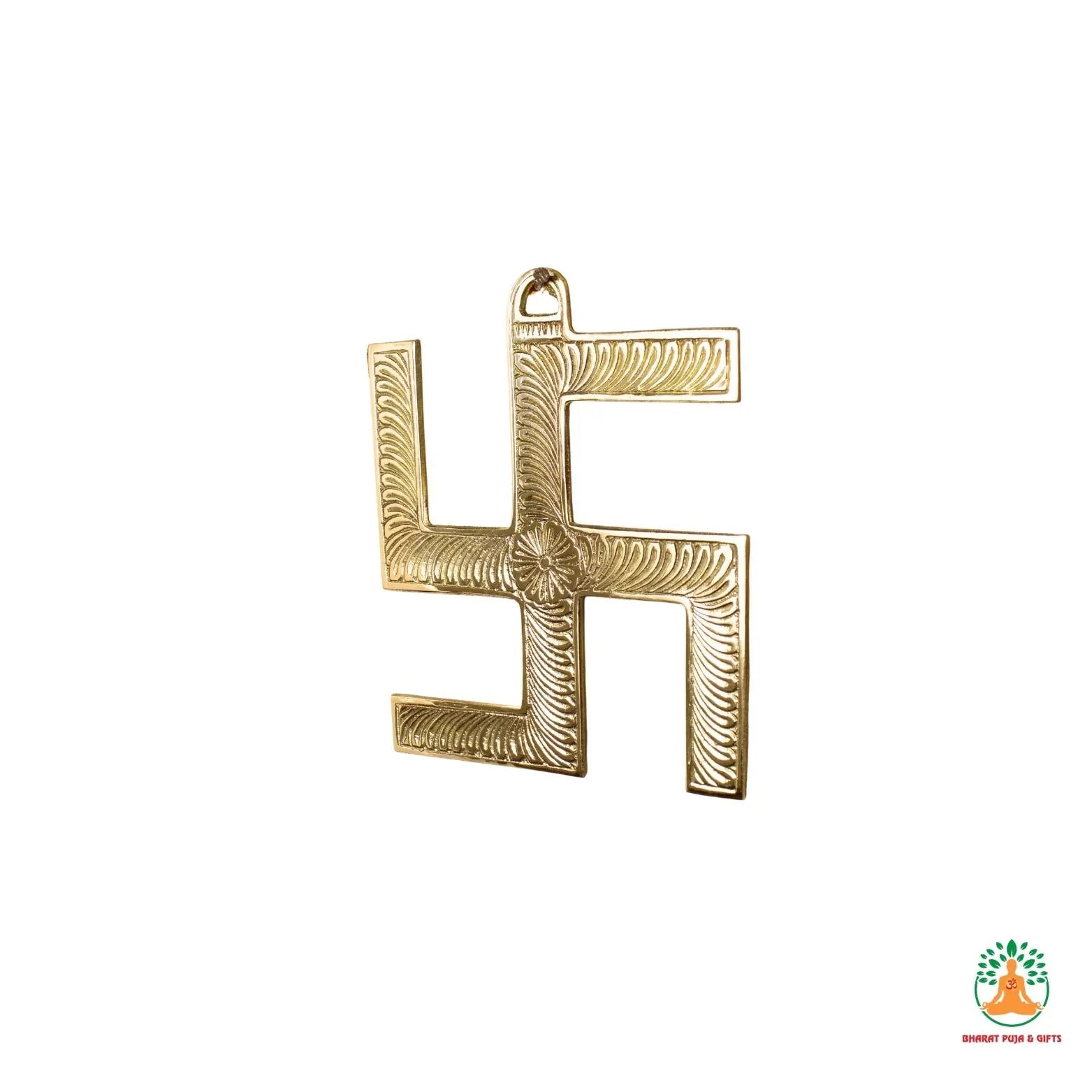Brass Swastik Wall Hanging | Decorative Swastik Art | Indian Home Decor