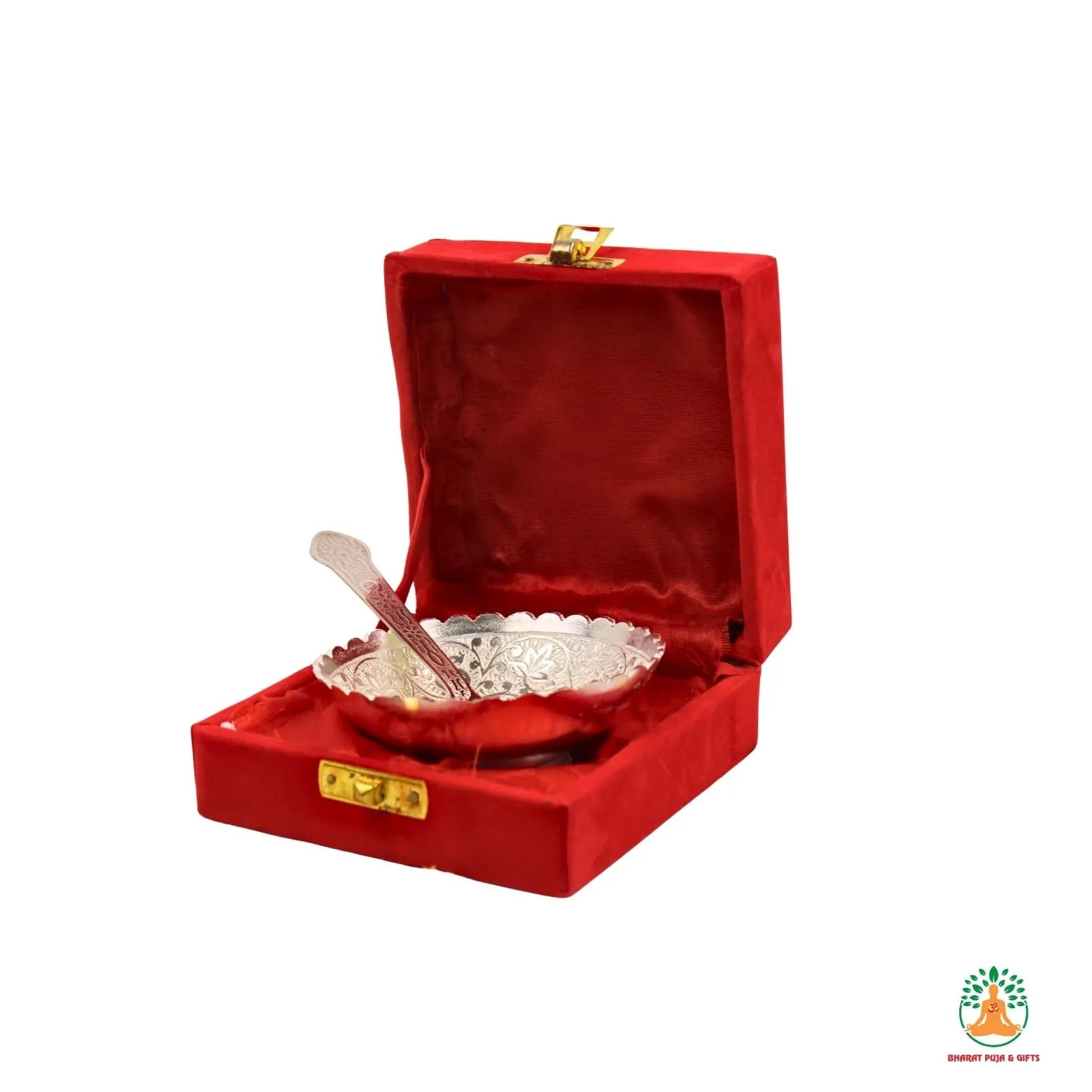 Elegant German Silver Bowl with Matching Spoon | Traditional Gift Set for Diwali, Weddings, Housewarming & Festive Return Gifts |