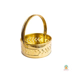 Brass Flower Basket | Traditional Floral Basket | Spiritual Gift| Decorative Basket | Flower Basket | Wedding Flower Basket | Phool Tokri