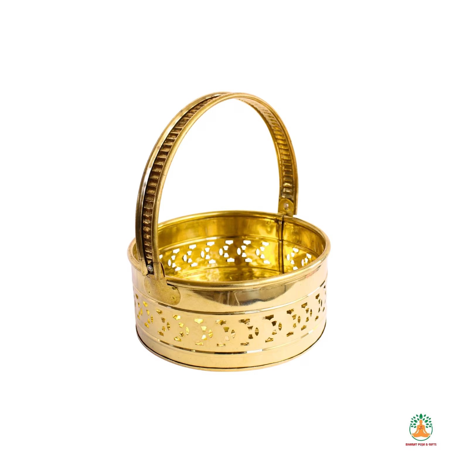Brass Flower Basket | Traditional Floral Basket | Spiritual Gift| Decorative Basket | Flower Basket | Wedding Flower Basket | Phool Tokri