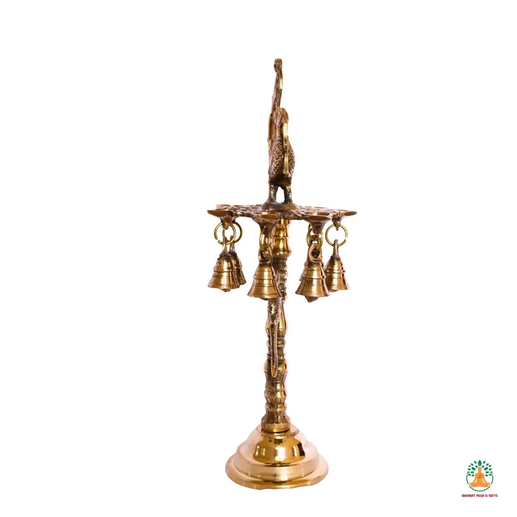 Brass Lamp Samai | South Indian Diya| Brass Annapakshi Kuthu Vilakku | Brass Annam Kuthuvilakku Oil Lamp | Kerala Oil Lamp | Long Samai Diya