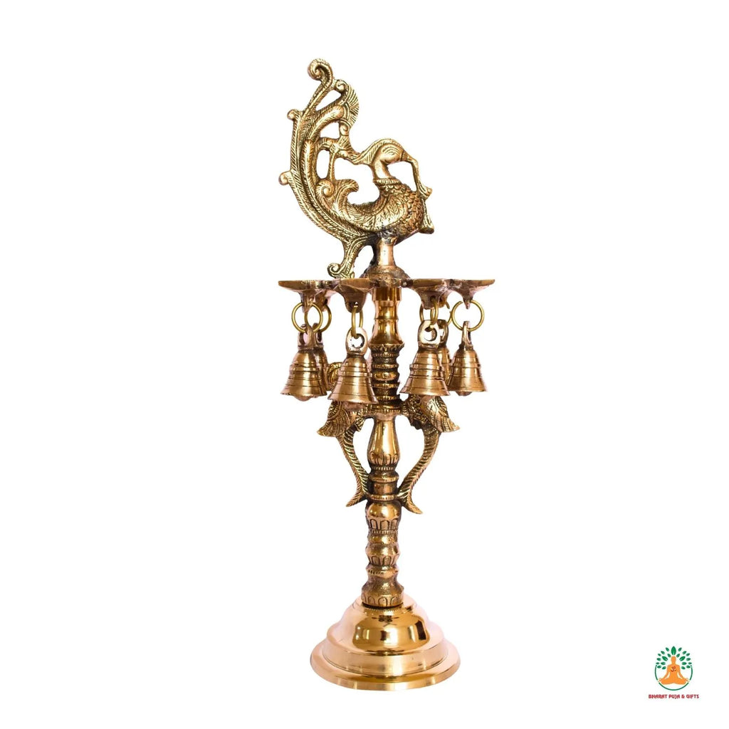 Brass Lamp Samai | South Indian Diya| Brass Annapakshi Kuthu Vilakku | Brass Annam Kuthuvilakku Oil Lamp | Kerala Oil Lamp | Long Samai Diya