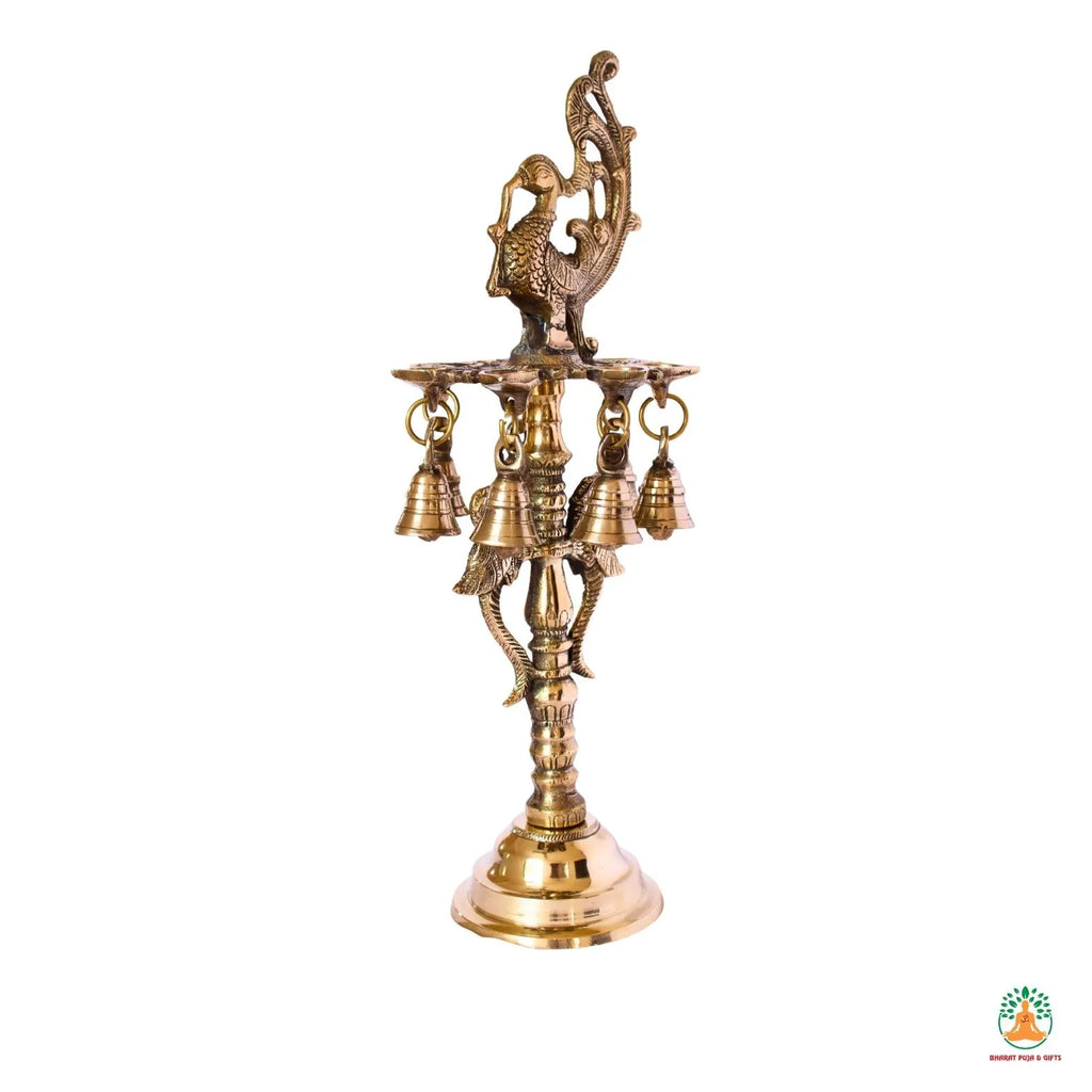 Brass Lamp Samai | South Indian Diya| Brass Annapakshi Kuthu Vilakku | Brass Annam Kuthuvilakku Oil Lamp | Kerala Oil Lamp | Long Samai Diya