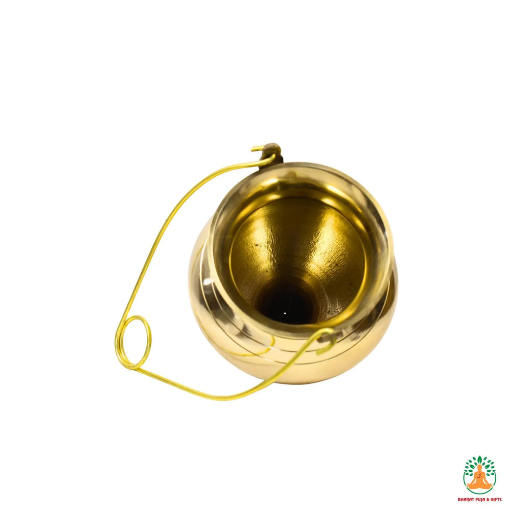 Brass Shivling Abhishek Patra | Hanging Traditional Pooja Vessel for Abhishekam for Lord Shiva | Jal Dhara Container