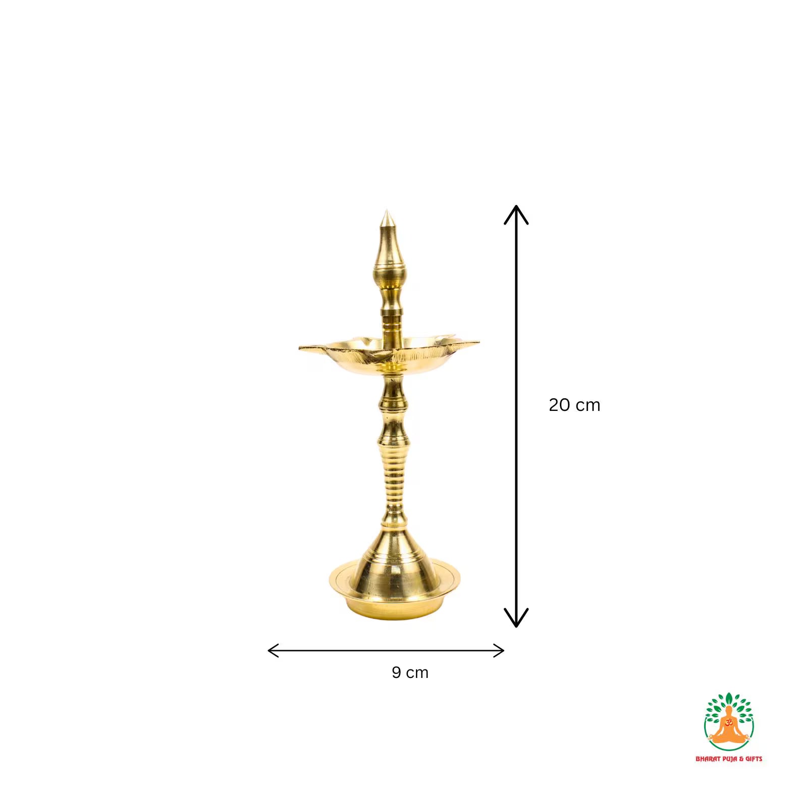 Brass Panch Diya Samai | Handcrafted Brass Oil Lamp | Indian Home Decor | Temple Altar Decor