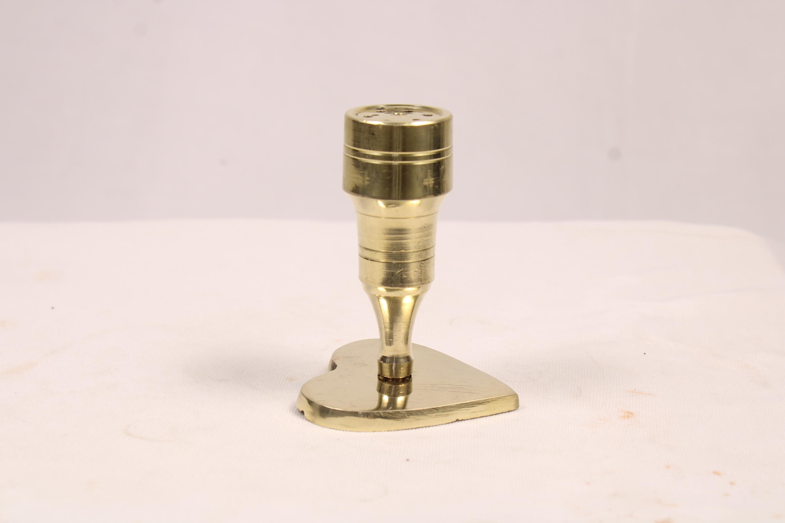 Heart-Shaped Brass Agarbatti Stand | Decorative Brass Incense Stick Holder