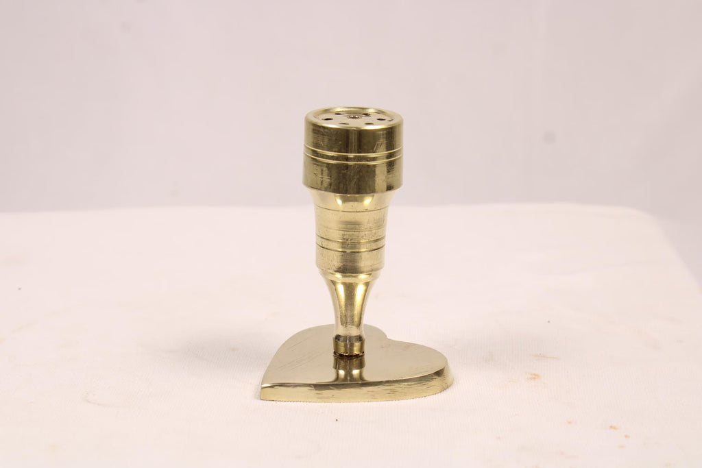 Heart-Shaped Brass Agarbatti Stand | Decorative Brass Incense Stick Holder