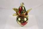Brass Mangal Kalash 9 inch | Traditional Meenakari Brass Kalash | Golden Kalash
