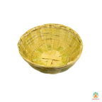 Handmade Pure Bamboo Basket Tokri | Eco-Friendly Bamboo Basket for Bihari Puja, Fruits, Vegetables, Home Temple, Kitchen & Decor